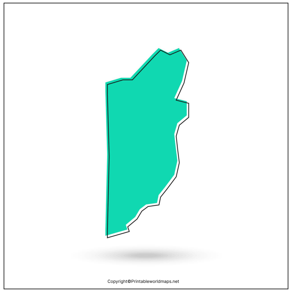 Printable Blank Map of Belize – Outline, Transparent PNG Map 2 Blank Map of Belize 1024x1024 1