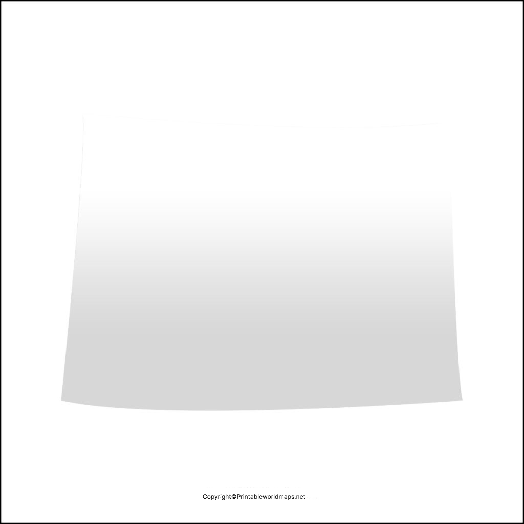 Printable Blank Map of Colorado- Outline, Transparent Map 8 Blank Map of Colorado 1024x1024 1