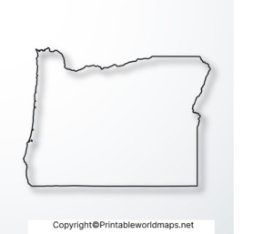 Printable Blank Map of Oregon – Oregon Map Outline [PDF] - Printable ...