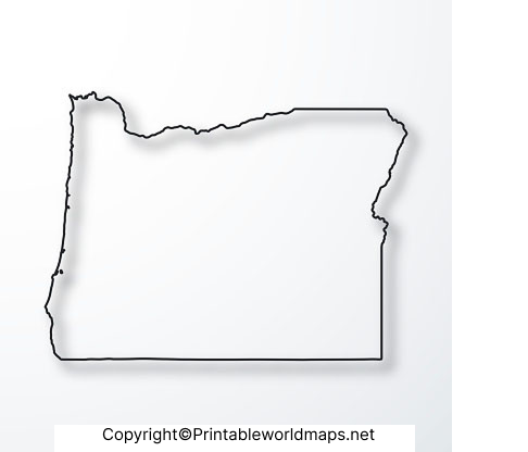 Blank Map of Oregon