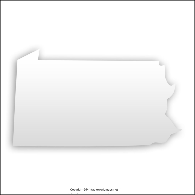 Blank Map of Pennsylvania
