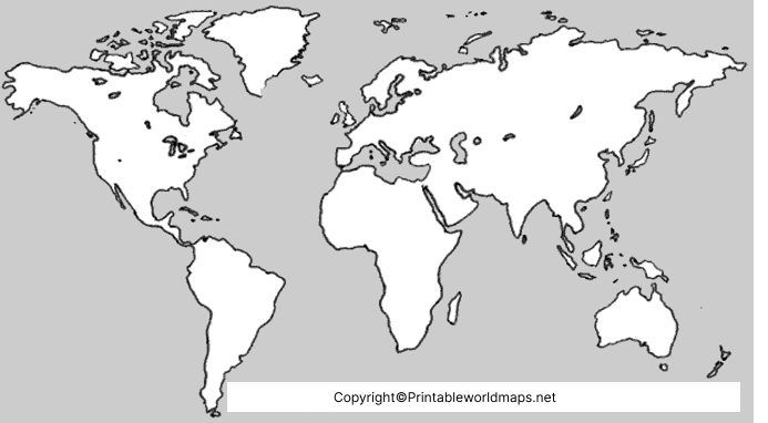 Free Printable Physical World Map Labeled 3 Blank physical world map outline