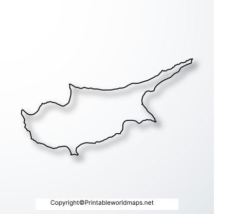 Printable Blank Map of Cyprus – Outline, Transparent, PNG map 2 Cyprus Blank Map Outline