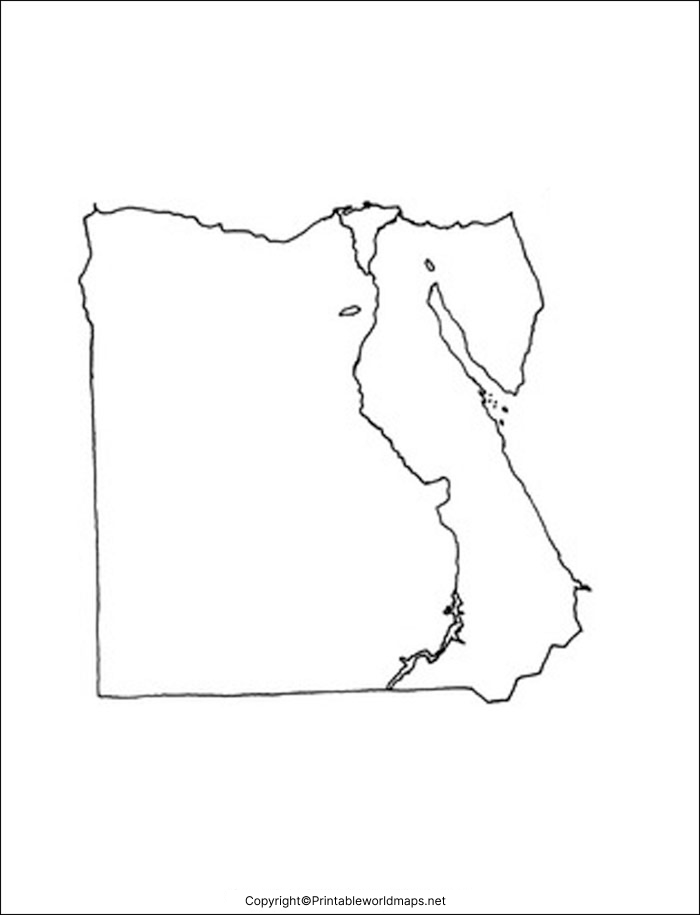 Blank Map of Egypt – Outline, Transparent, PNG Map 2 Egypt Blank Map Outline