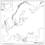 Printable Blank Map of Europe – Europe Outline Map [PDF] - Printable ...