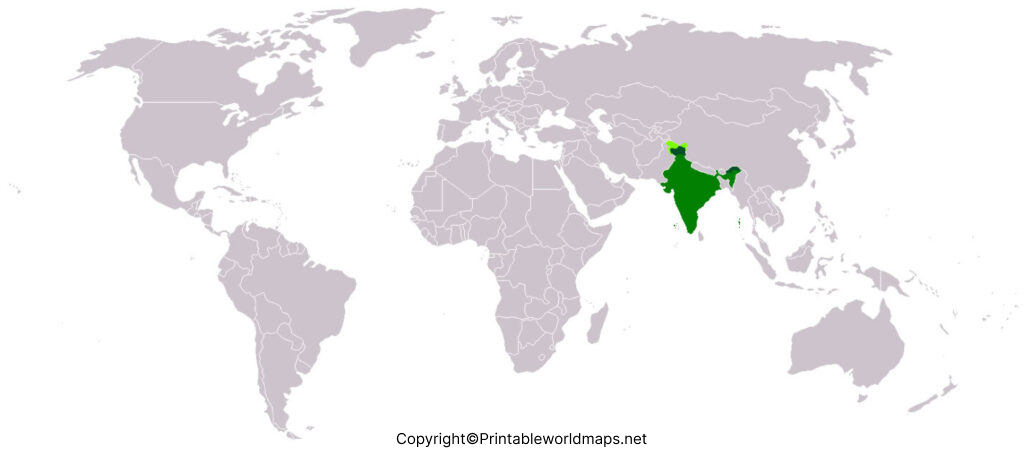 Location of India on World Map Globe in PDF 3 India World Map 1024x451 1