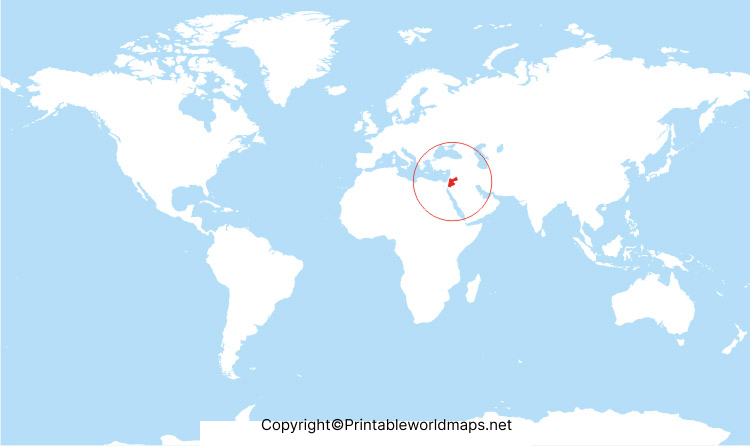 Jordan World Map | Jordan on World Political Map 6 Jordan World Map