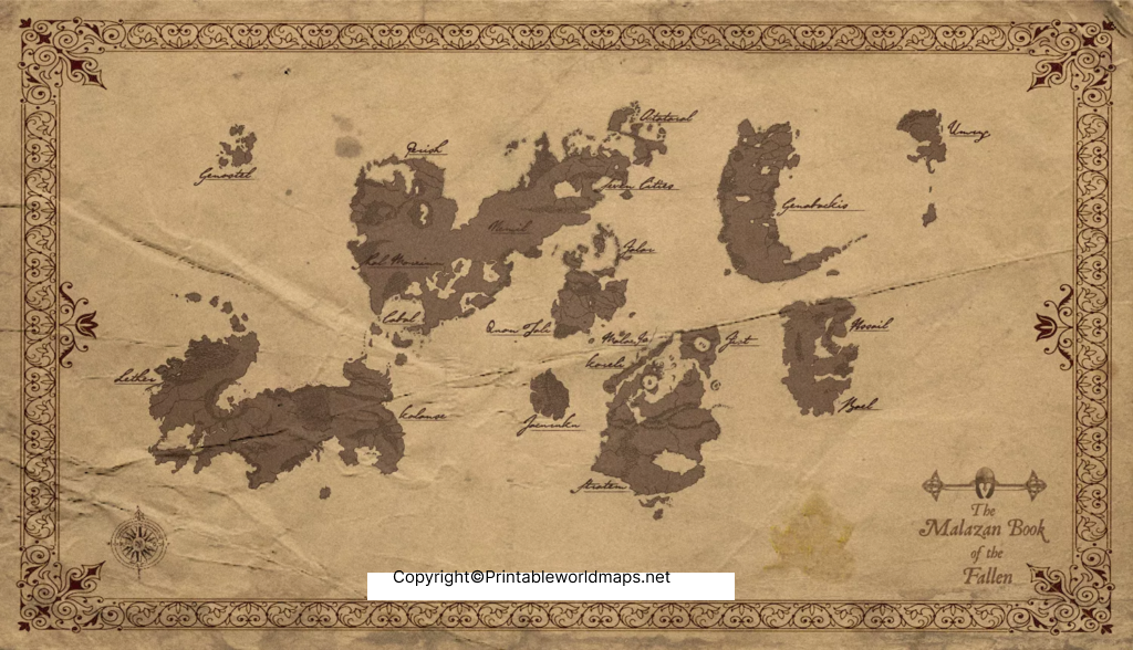 Malazan World Map | Malazan Map High Resolution 2 Malazan World Map