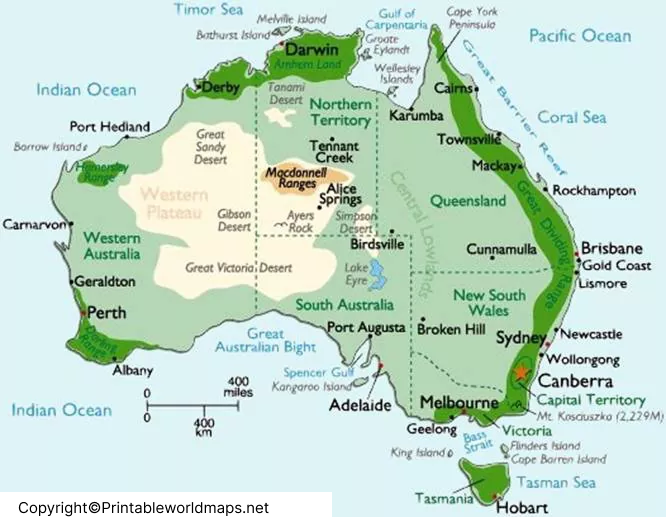 Australia Mountains Map – Map of Australia Mountains 3 Map of Australia Mountains