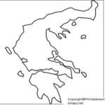 Printable Blank Map of Greece – Outline for Study Purposes