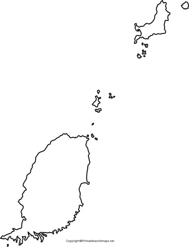 Printable Blank Map of Grenada – Outline Transparent PNG map 5 Map of Grenada for Practice Worksheet