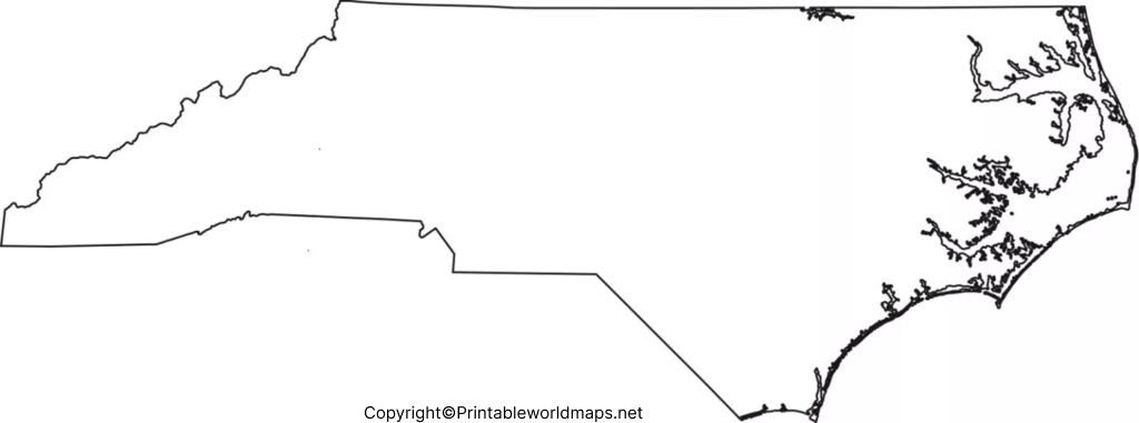 Printable Blank Map of North Carolina – Outline, PNG map 9 North Carolina Map worksheet