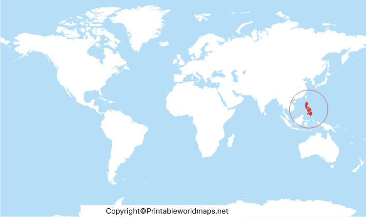Location of Philippines on World Map Globe in PDF 3 Philippines on the World Map