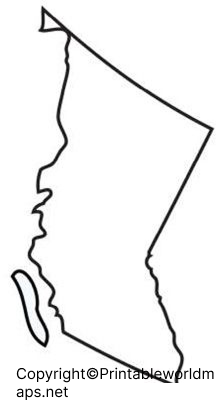 Printable Blank Map of British Columbia – Outline, PNG Map 3 Printable Map of British Columbia
