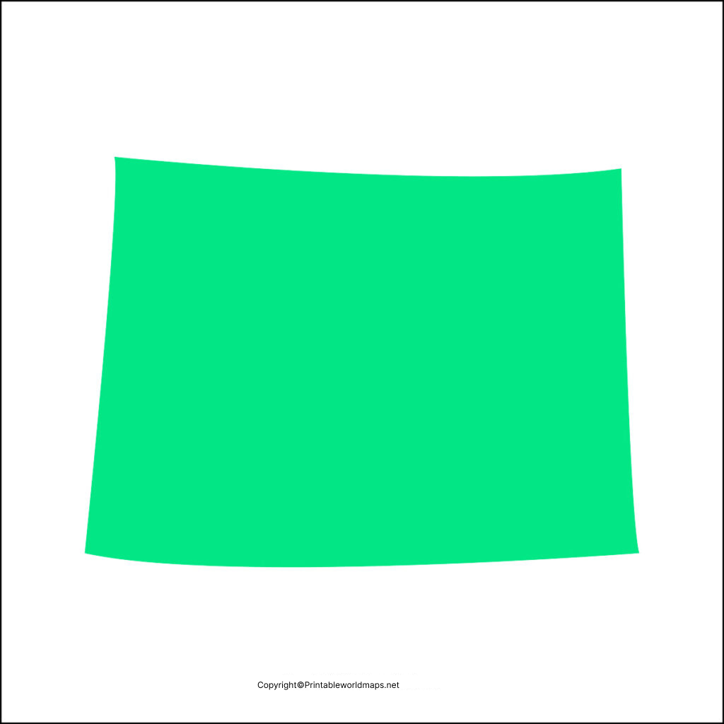 Printable Blank Map of Colorado- Outline, Transparent Map 5 Printable Map of Colorado 1024x1024 1