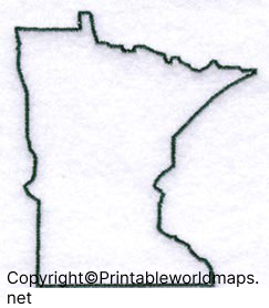 Printable Map of Minnesota 1