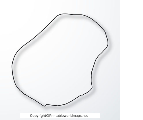 Printable Blank Map of Nauru – Outline, Transparent, PNG map 3 Printable Map of Nauru
