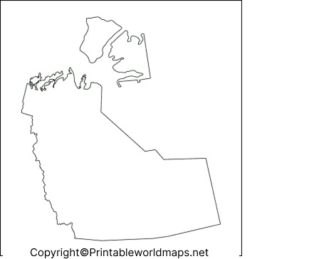 Printable Map of Northwest Territories