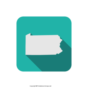 Blank Map of Pennsylvania – Printable Blank PA Map [PDF] - Printable ...