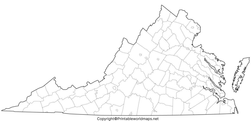 Printable Map of Virginia 1024x496 1