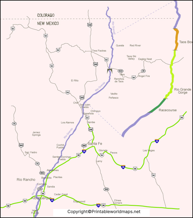 Rio Grande River Map | US Map of Rio Grand River 4 Rio Grande River Map 1