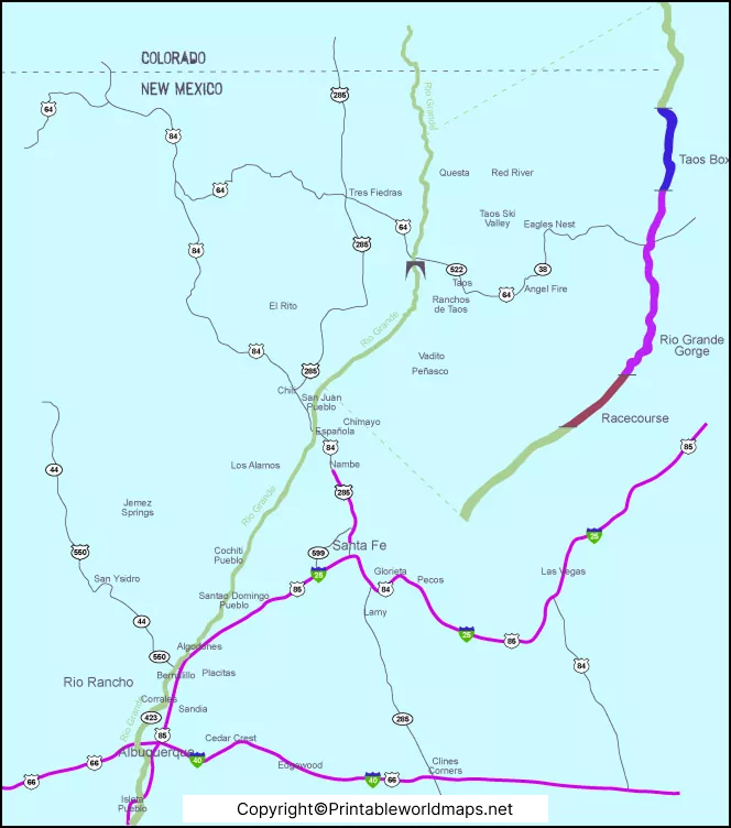 Rio Grande River Map | US Map of Rio Grand River 2 Rio Grande River Map