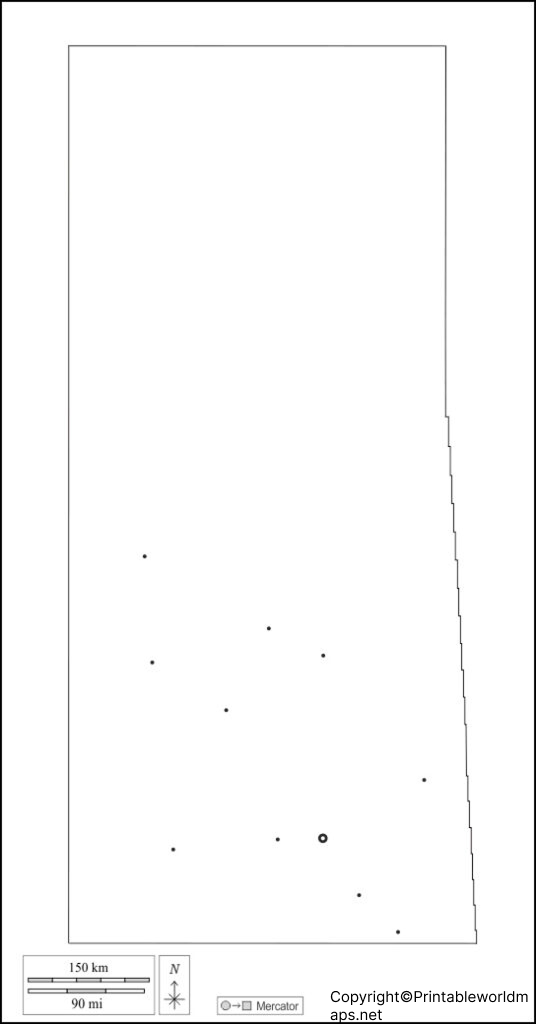 Printable Blank Map of Saskatchewan – Outline, PNG Map 2 Saskatchewan Blank map Outline 536x1024 1