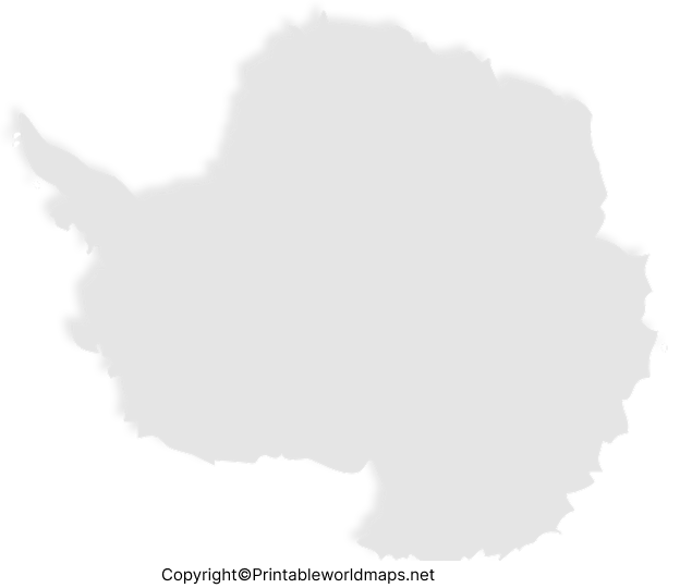 Printable Blank Map of Antarctica – Outline, Transparent map 4 Transparent Antarctica PNG Map 2