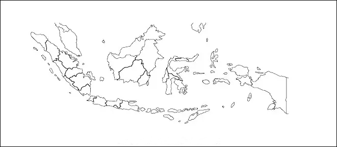 Transparent Map of Indonesia