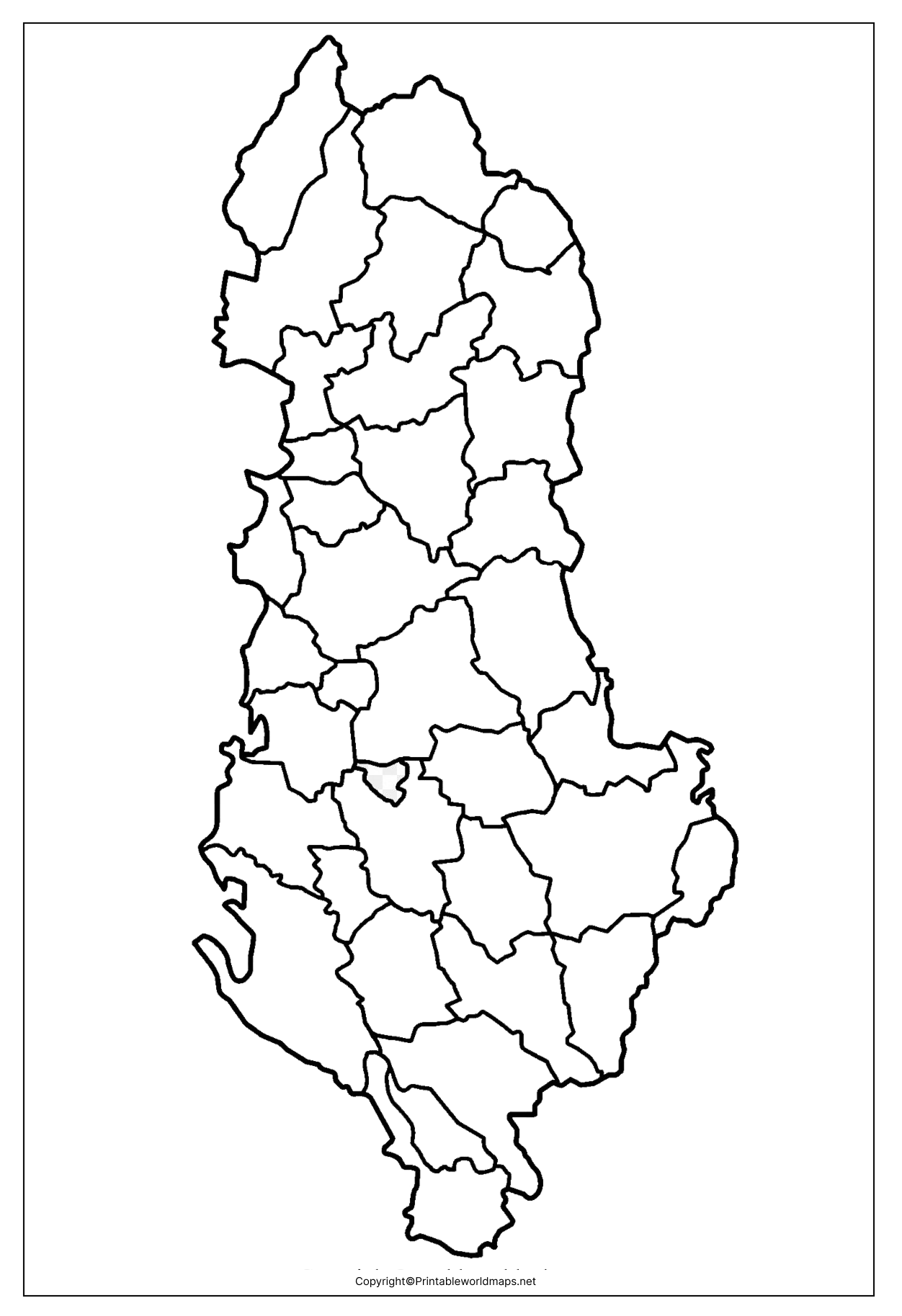 Transparent PNG Albania Map