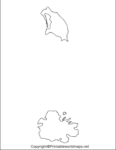 Transparent PNG Antigua and Barbuda Map 2