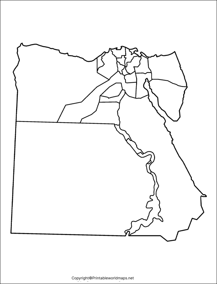 Blank Map of Egypt – Outline, Transparent, PNG Map 4 Transparent PNG Egypt Map 2