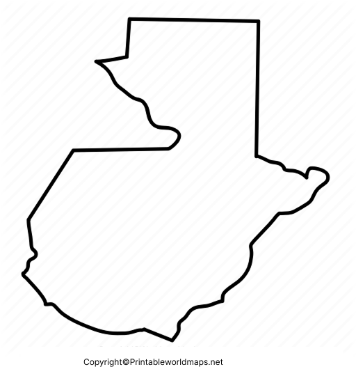 Printable Blank Map of Guatemala – Outline, Transparent, PNG Map 4 Transparent PNG Guatemala Map 2