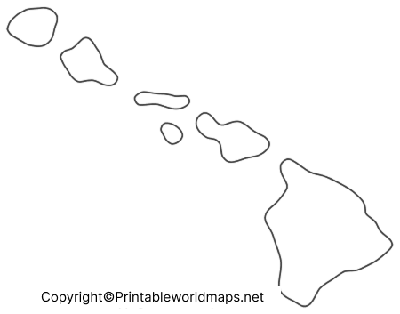 Printable Blank Map of Hawaii – Outline, Transparent, PNG Map 7 Transparent PNG Hawaii Map 2