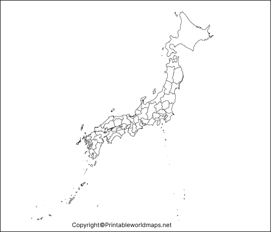 Printable Blank Japan Map – Outline, Transparent, PNG Map 4 Transparent PNG Japan Map 2