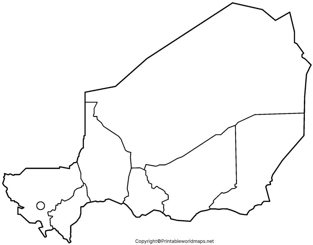 Printable Blank Map of Niger – Outline, Transparent, PNG map 4 Transparent PNG Niger Map 2