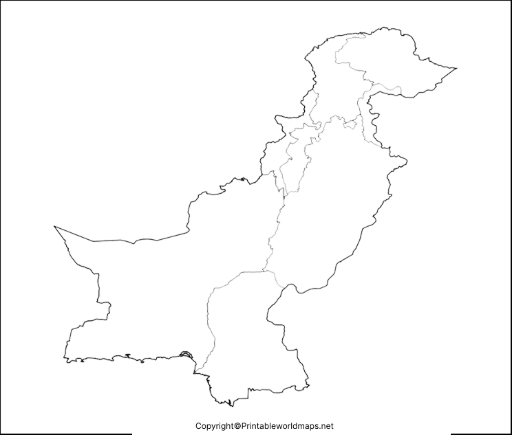 Printable Blank Map of Pakistan – Outline, Transparent, PNG map 4 Transparent PNG Pakistan Map 2
