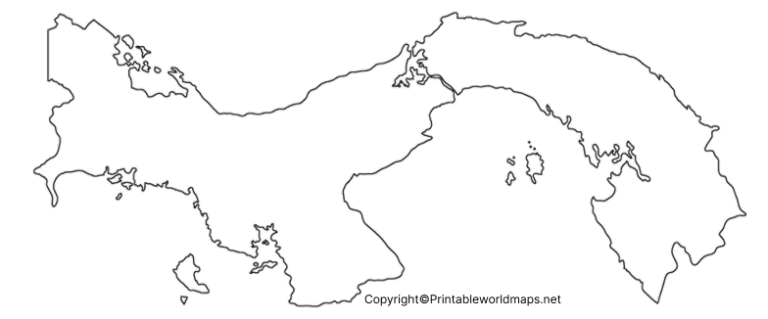 Transparent PNG Panama Map
