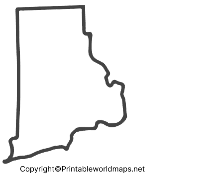 Printable Blank Map of Rhode Island – Outline, PNG map 4 Transparent PNG Rhode Island Map 2