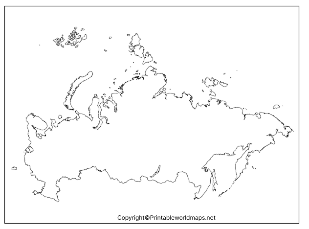 Printable Blank Map of Russia – Outline, Transparent, PNG map 4 Transparent PNG Russia Map 2