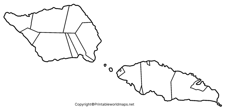 Printable Blank Map of Samoa – Outline, Transparent, PNG map 4 Transparent PNG Samoa Map 2