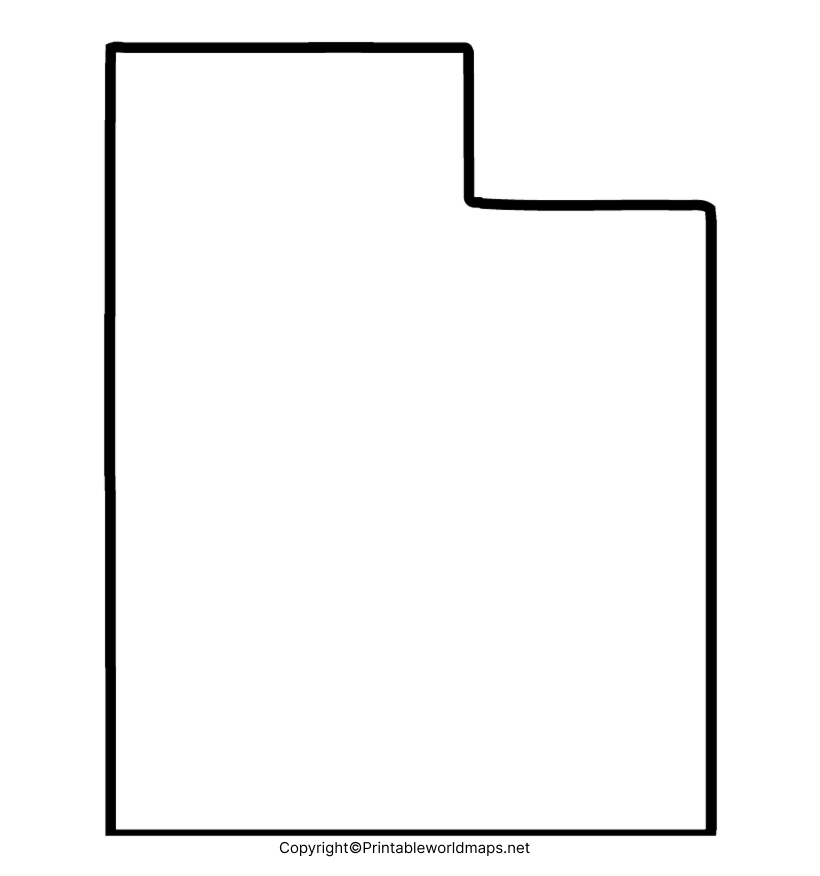 Transparent PNG Utah Map 2