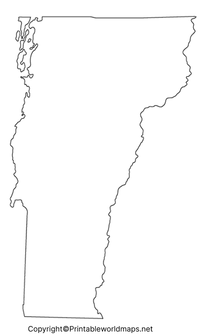 Transparent PNG Vermont Map 2