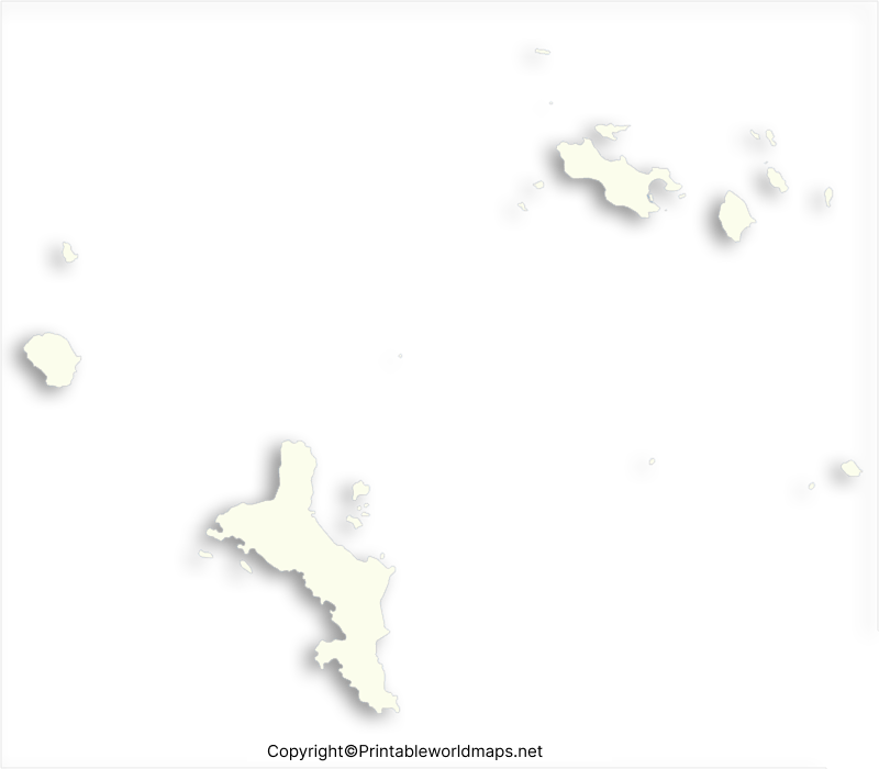 Printable Blank Map of Seychelles – Outline Transparent Map 4 Transparent Seychelles PNG Map 2