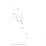 Printable Blank Map of Vanuatu – Outline, Transparent, PNG Map 2 Vanuatu Blank Map Outline