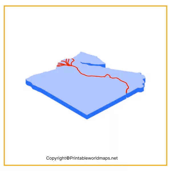 Nile River Map Printable Labeled | Nile River on Africa Map 4 Where is the Nile River on a Map