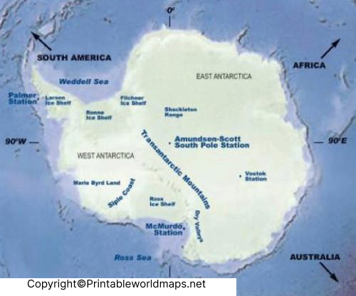 Antarctica Mountains Map | Map of Antarctica Mountains 3 antarctica mountains Map 1
