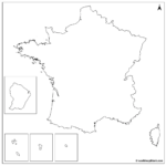 Blank Map Of France France Outline Map PDF Printable World Maps Image 14 150x150