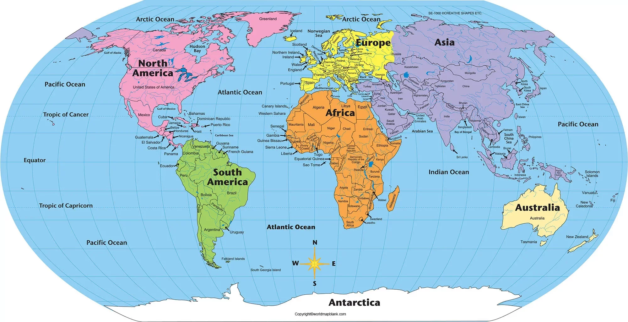World Map With Seas Oceans Map Of The World PDF Printable World Maps Image 21
