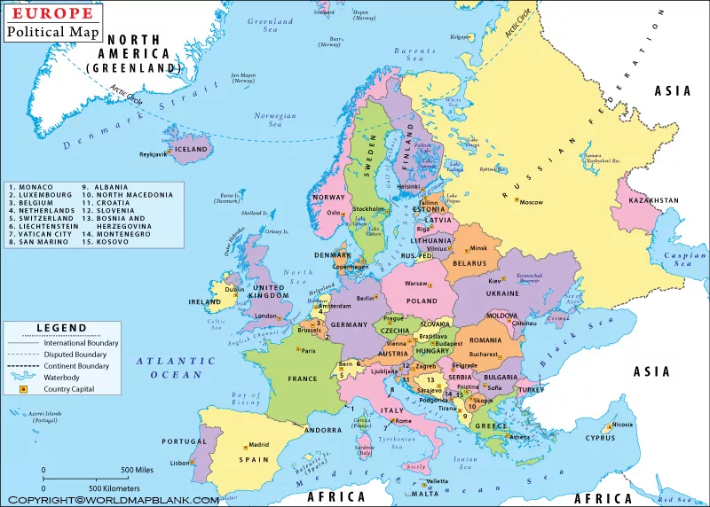printable europe travel map